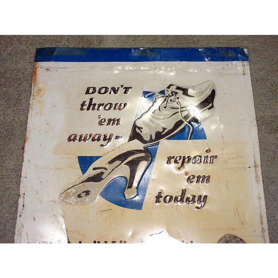 ビンテージ40's○CAT'S PAW アドバタイジングメタルサイン○210402s8