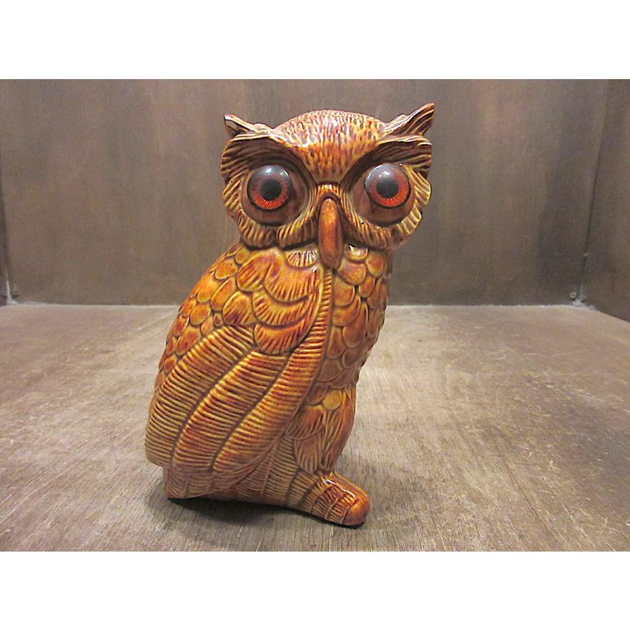 ズニ族 陶器 人形 フクロウ ビンテージ 1940年代 プエブロ USA