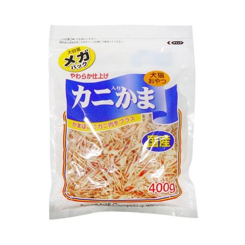 フジサワ カニ入りかま メガパック 400g おやつ 猫 かにかま 猫用