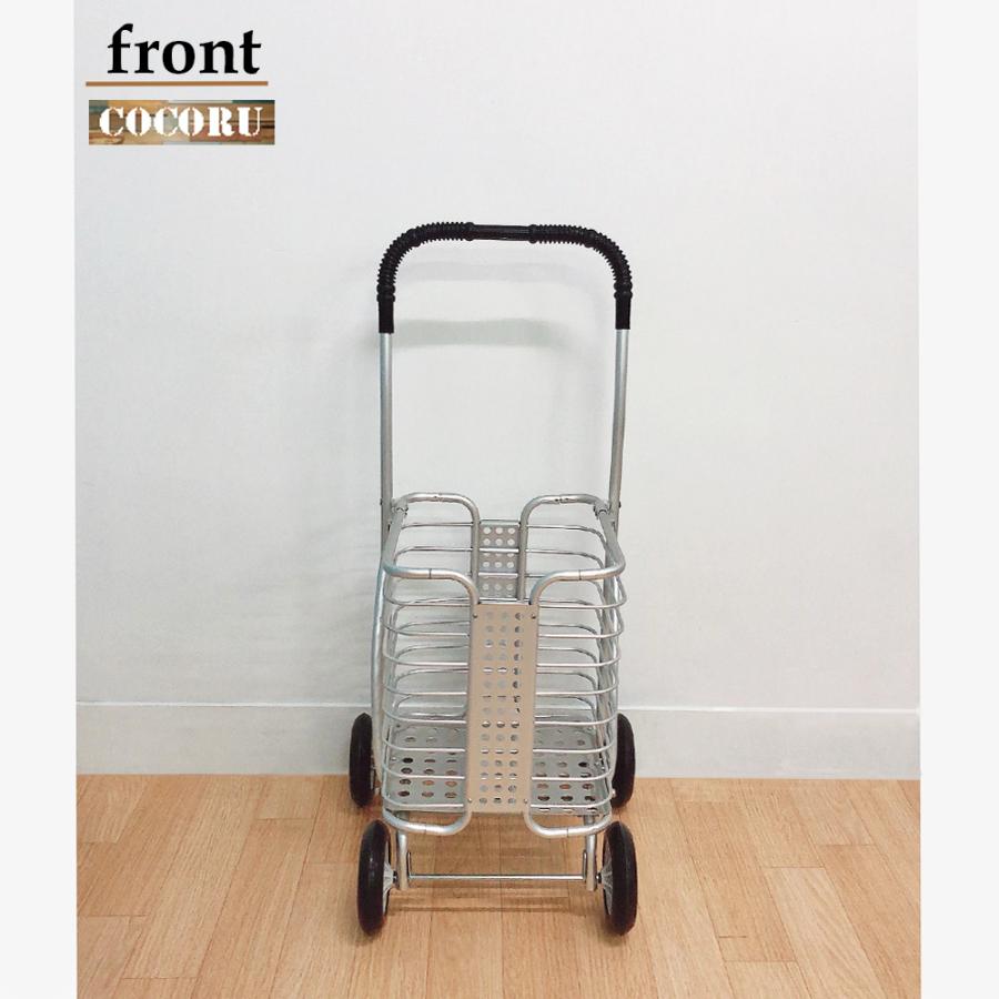 アルミカート アルミワゴン ショッピングカート 4輪 折りたたみ