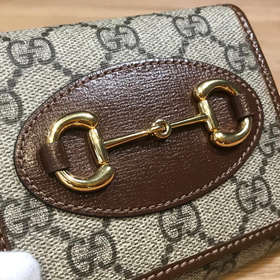 新品未使用】グッチ ホースビット GGスプリーム 1955 コンパクト財布