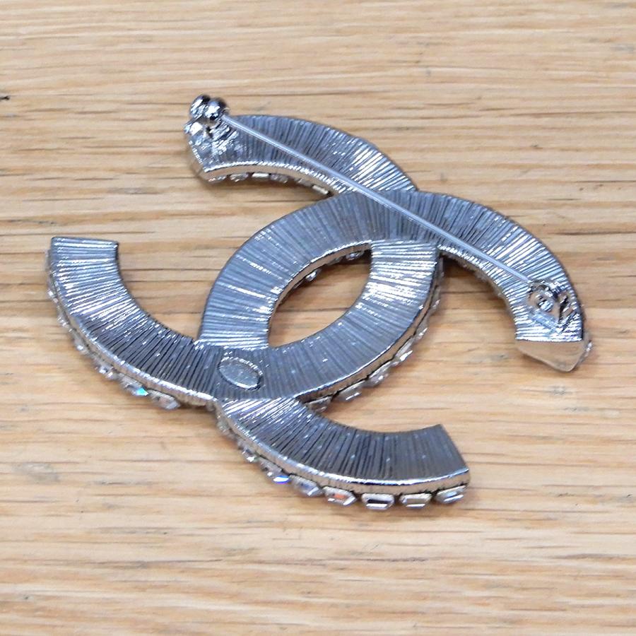 銀座本店購入CHANEL CCロゴブローチ クリスタル装飾 銀座本店購入