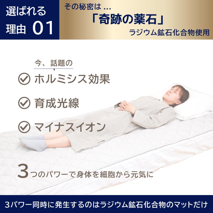 岩盤浴マット ダブルサイズ COHANA 玉川温泉 ラジウム鉱石 ION SUPER