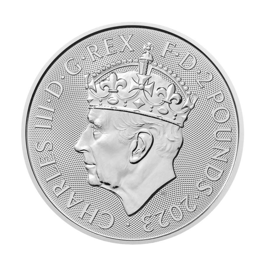 2023年 イギリス ブリタニア銀貨 (チャールズ3世) クリアケース付20枚