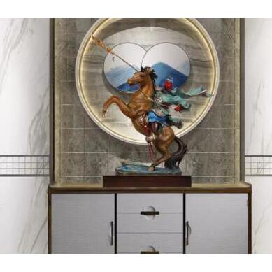 置物 風水 関公像 玄関に飾る 関羽 置物三国志 金運 財産運 出世運