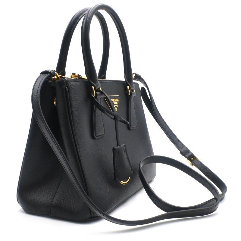 PRADA（プラダ） ガレリア サフィアーノレザー スモールバッグ 1BA896
