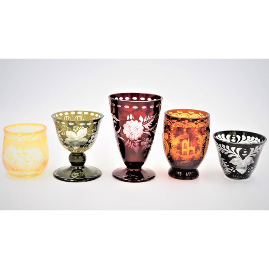 ボヘミアンクリスタル エーゲルマン グラス2個セット ボヘミアン