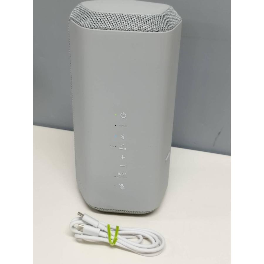 美品】SONY SRS-XE300 ワイヤレススピーカー/ライトグレー : 中古