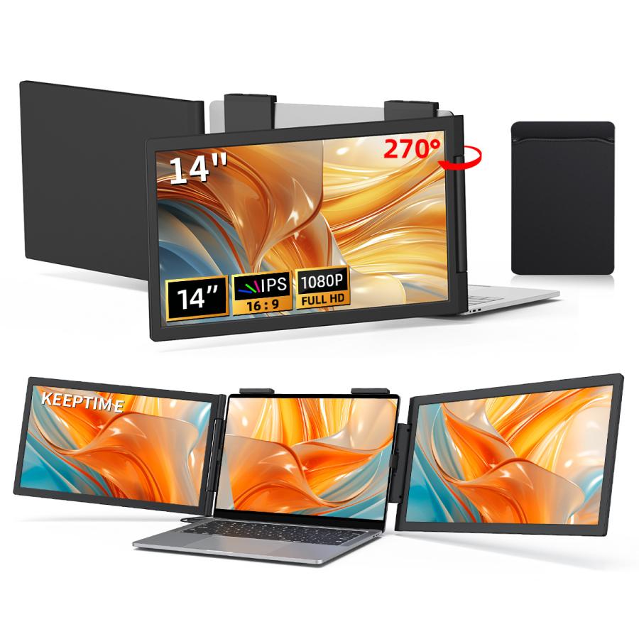 あ*ら様 T883u 2画面マルチ モバイルモニター 14インチ ノートPCドッ