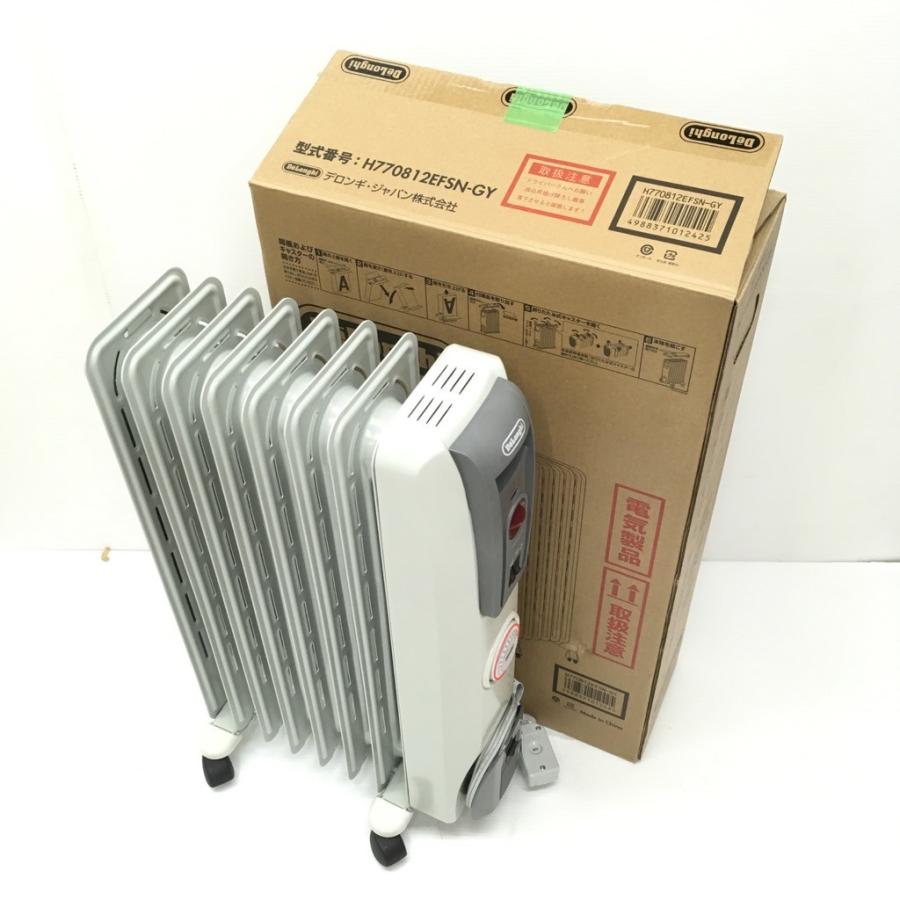 デロンギ（DeLonghi） 中古 1200W オイルヒーター H770812EFSN-GY 箱説