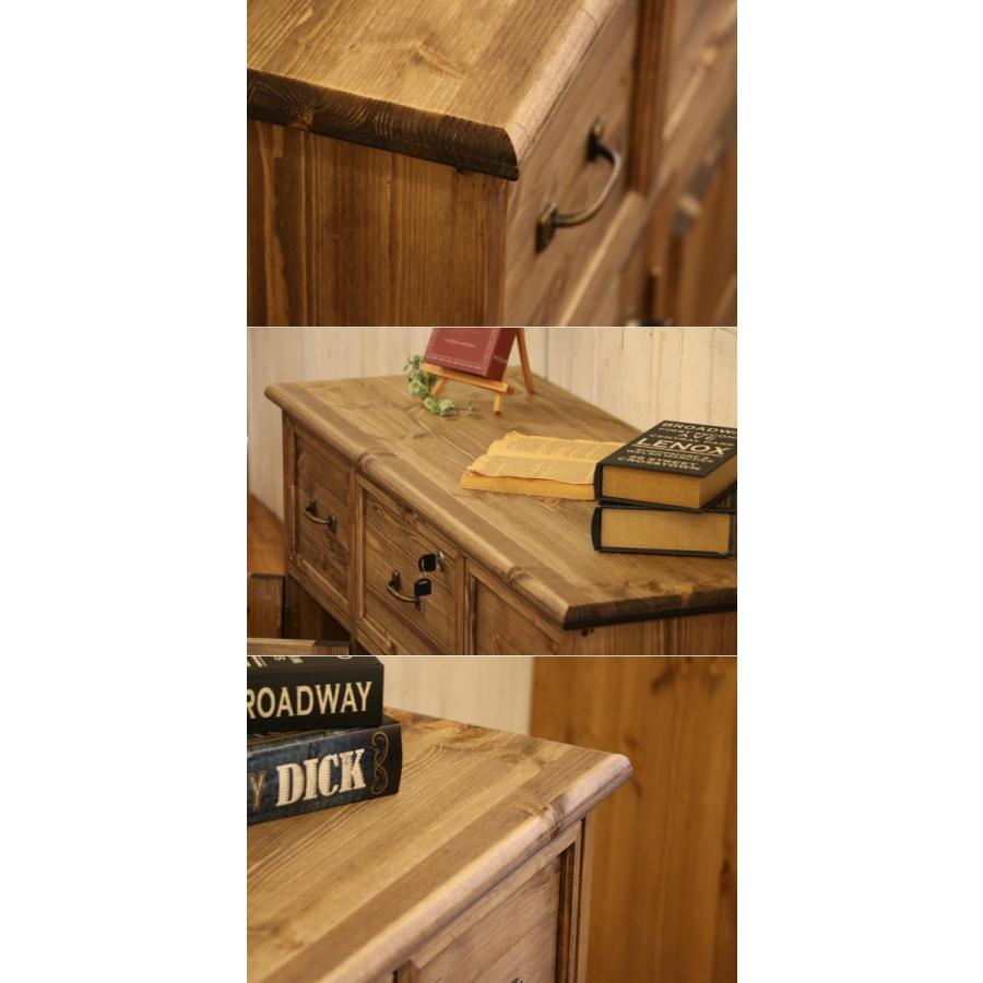 3チェスト クラシック キャビネット 鍵付き W1100 オーダー家具 選べる