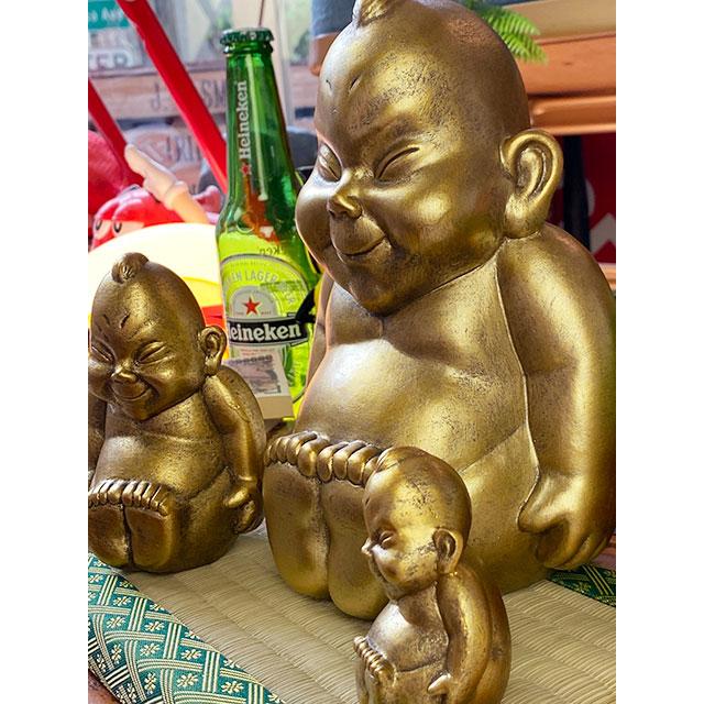 商売繁盛＆開運招福 大阪名物ビリケンさんの縁起のええ置物【○SS+S+M