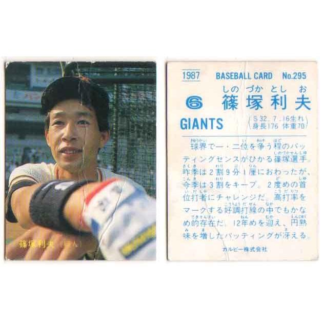 カルビー プロ野球カード 90年 金枠 No.197 巨人 篠塚 カルビー プロ