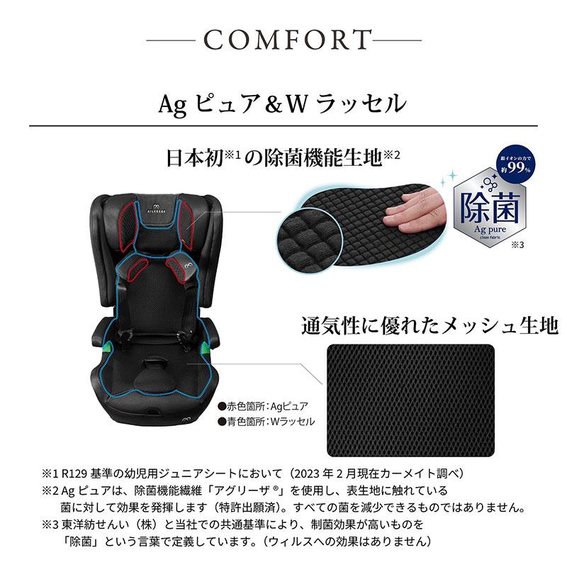 エールべべ・クルット ジュニアシート エールベベ R129 CF135 パパット