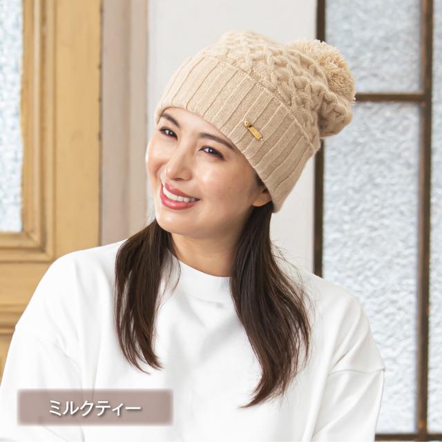 GOBI カシミア ニットキャップ ニット帽子 カシミヤ 100% レディース