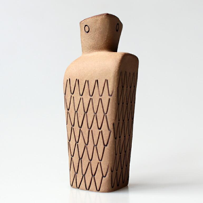 陶器-彫刻模様のある壺屋焼の壺 陶器-彫刻模様のある壺屋焼