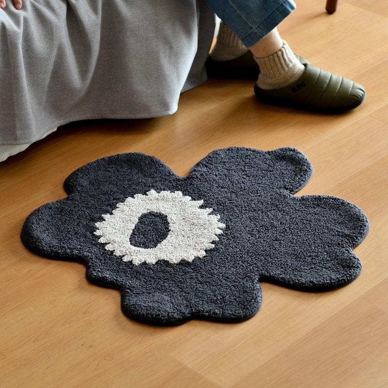 marimekko（マリメッコ） バスマット 73×74cm ウニッコ ブラック