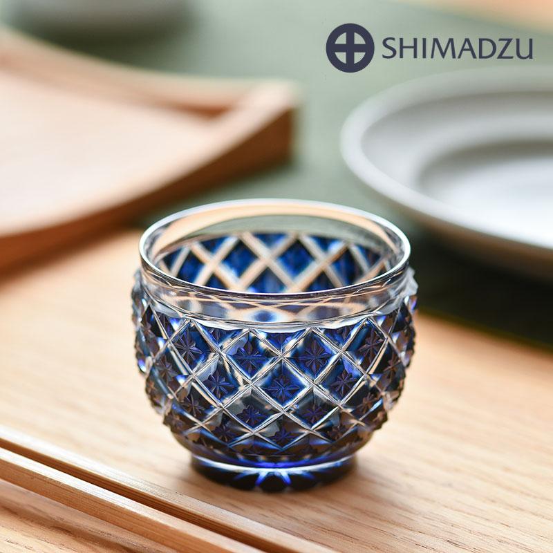 復元島津薩摩切子 猪口 Shimadzu Satsuma Kiriko N006 島津薩摩切子