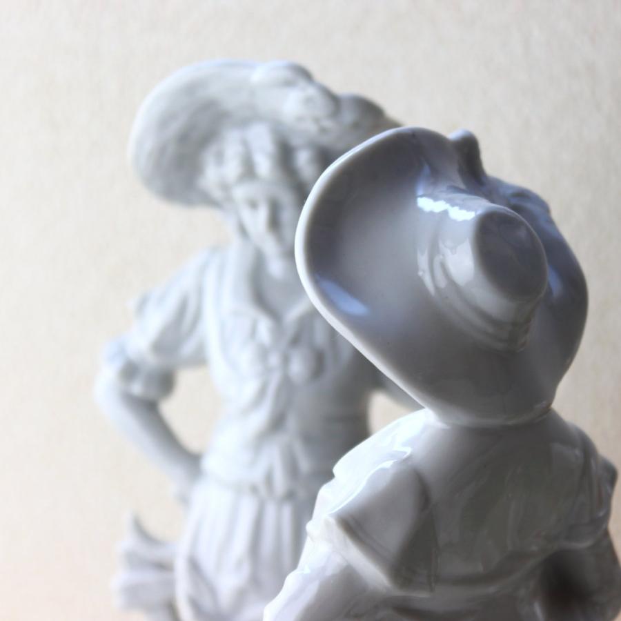 絵付け前の欧風陶器製人形 日本製 美濃焼 白い陶器製人形 ドール