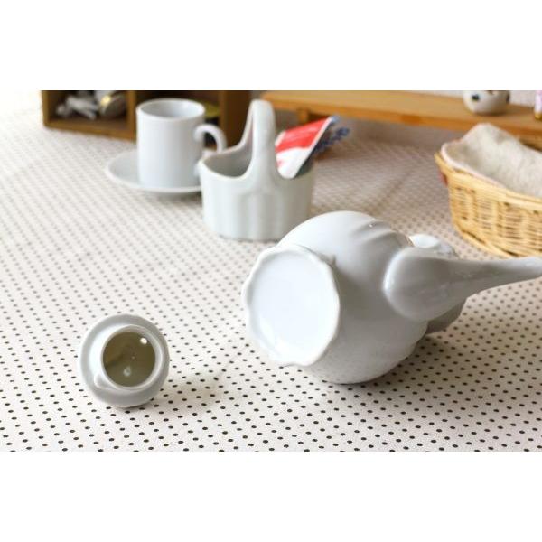 アンティーク調の2〜3人用ティーポット 国産 瀬戸焼 異国情緒が