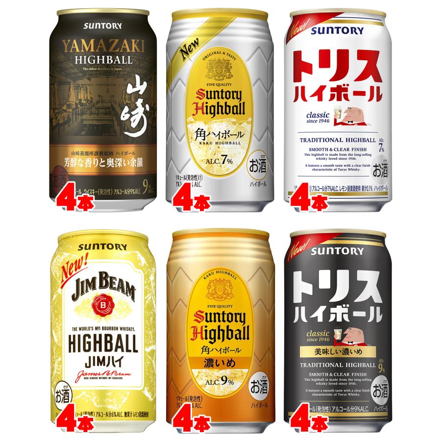 SUNTORY（サントリー） ウイスキーハイボール 飲み比べバラエティ350ml