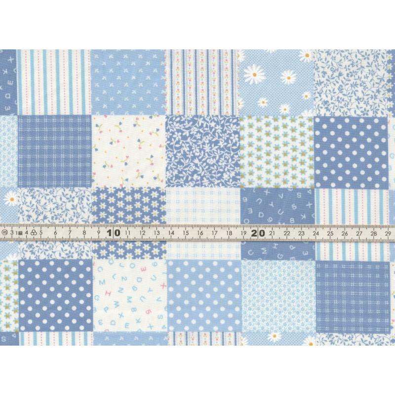 送料無料】綿100% 生地 小花柄 ストライプ 水玉 パッチワーク風