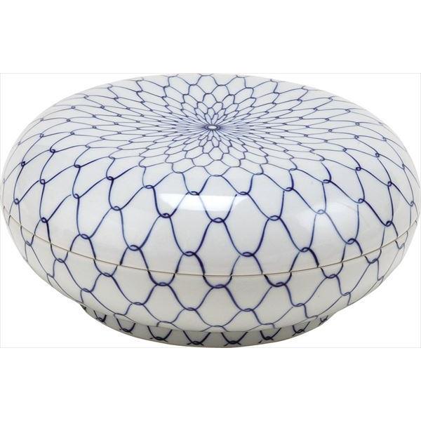 茶道具 染付網目喰篭 高野昭阿弥作 食籠 染付 網目 高野昭