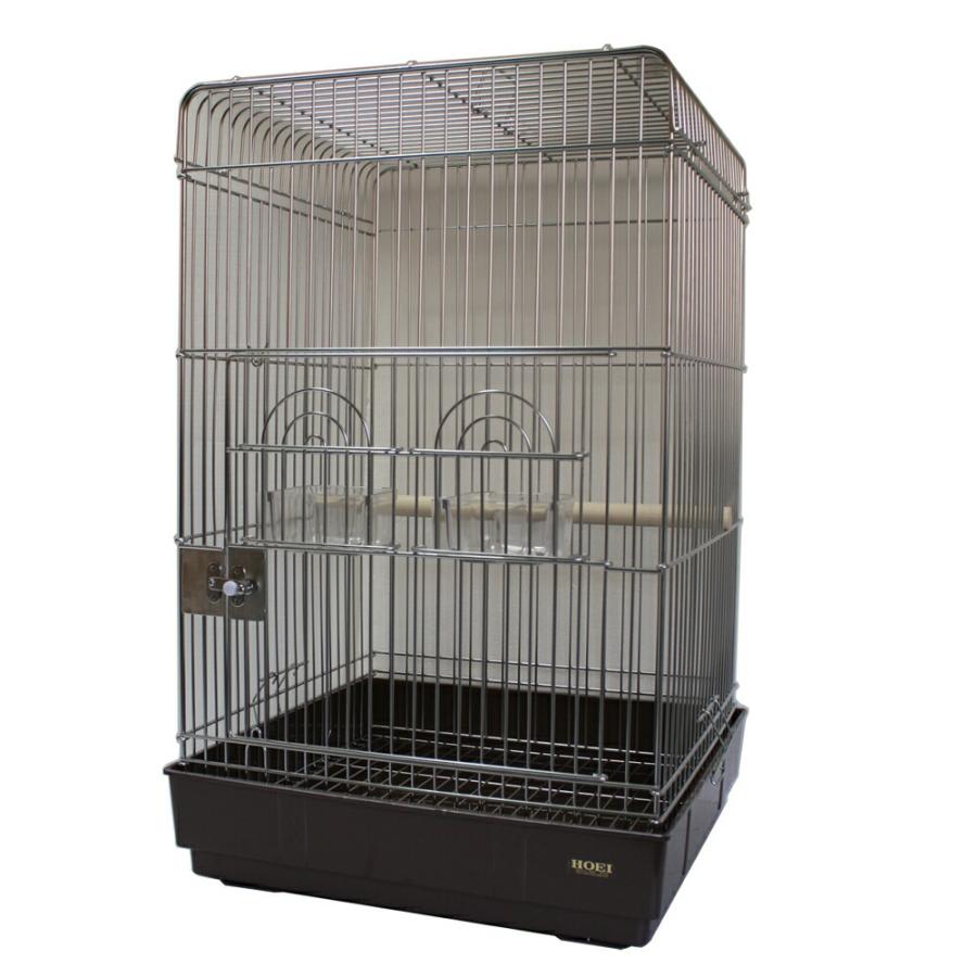 HOEI （大型）鳥かご 915オウムステンレス ブラウン 本州四国送料