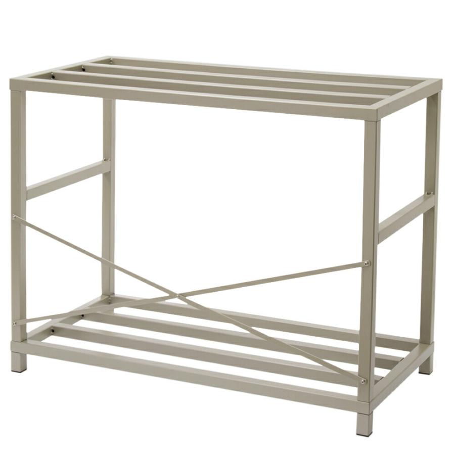 大型）水槽台 ニッソー 組立スチールキャビネット900 ライトグレー