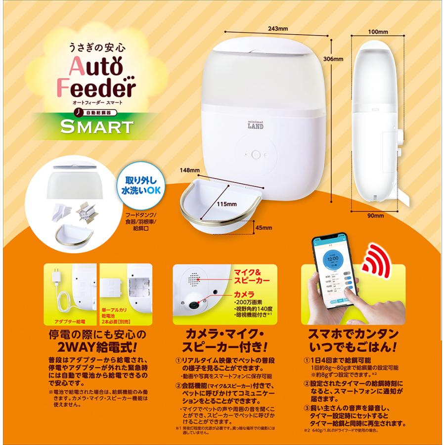 ミニマルランド マルカン うさぎの安心オートフィーダー スマート