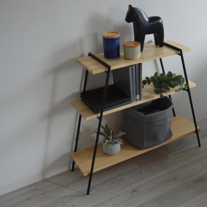 東谷 アイアンラック 3段 キャンプ アウトドア オープンラック