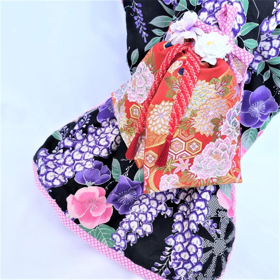 オーダーメイド犬服の着物大振袖ー藤ものがたりお引きずり : オーダー