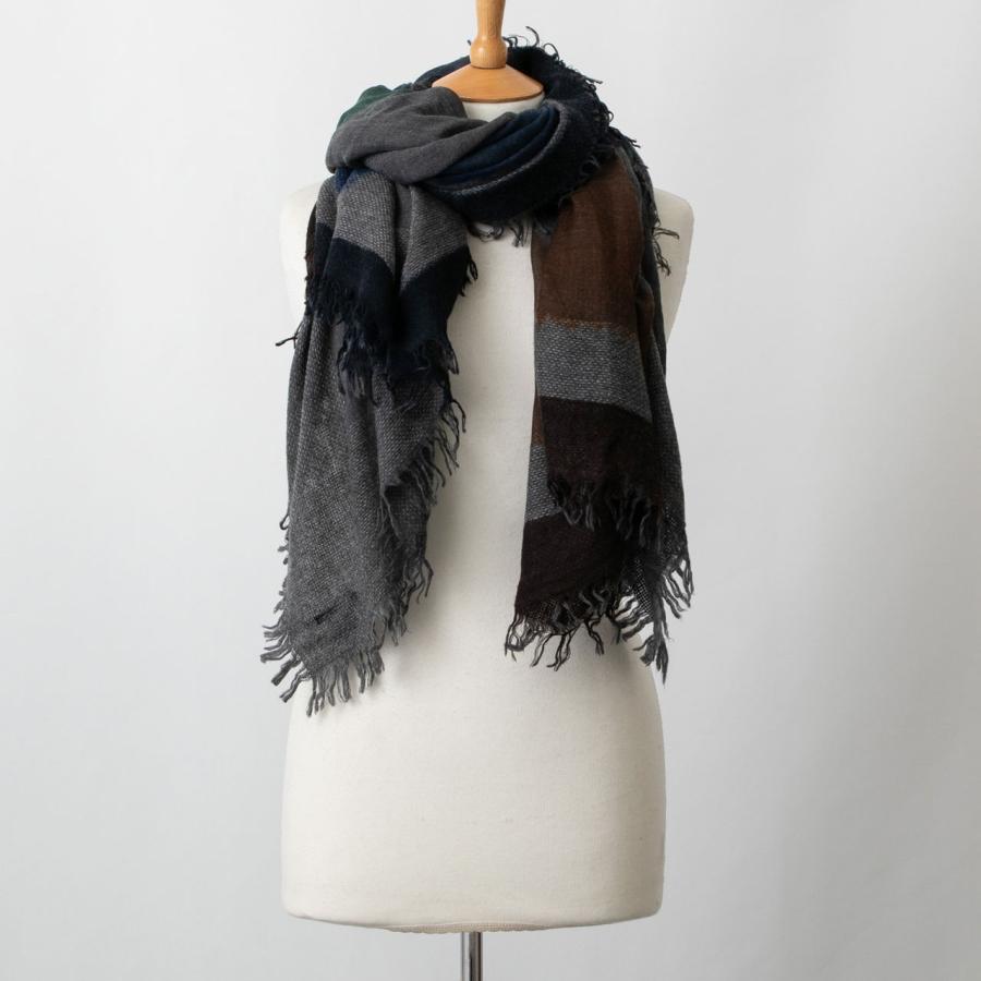 Faliero Sarti（ファリエロサルティ） ストール チャコールグレー