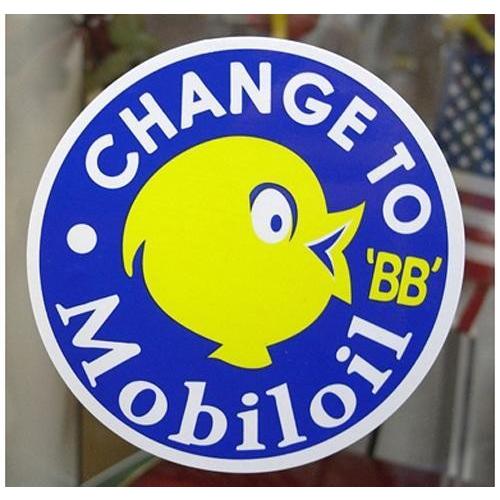 CHANGE TO Mobil oil ステッカー モービル 世田谷ベース アメリカ雑貨