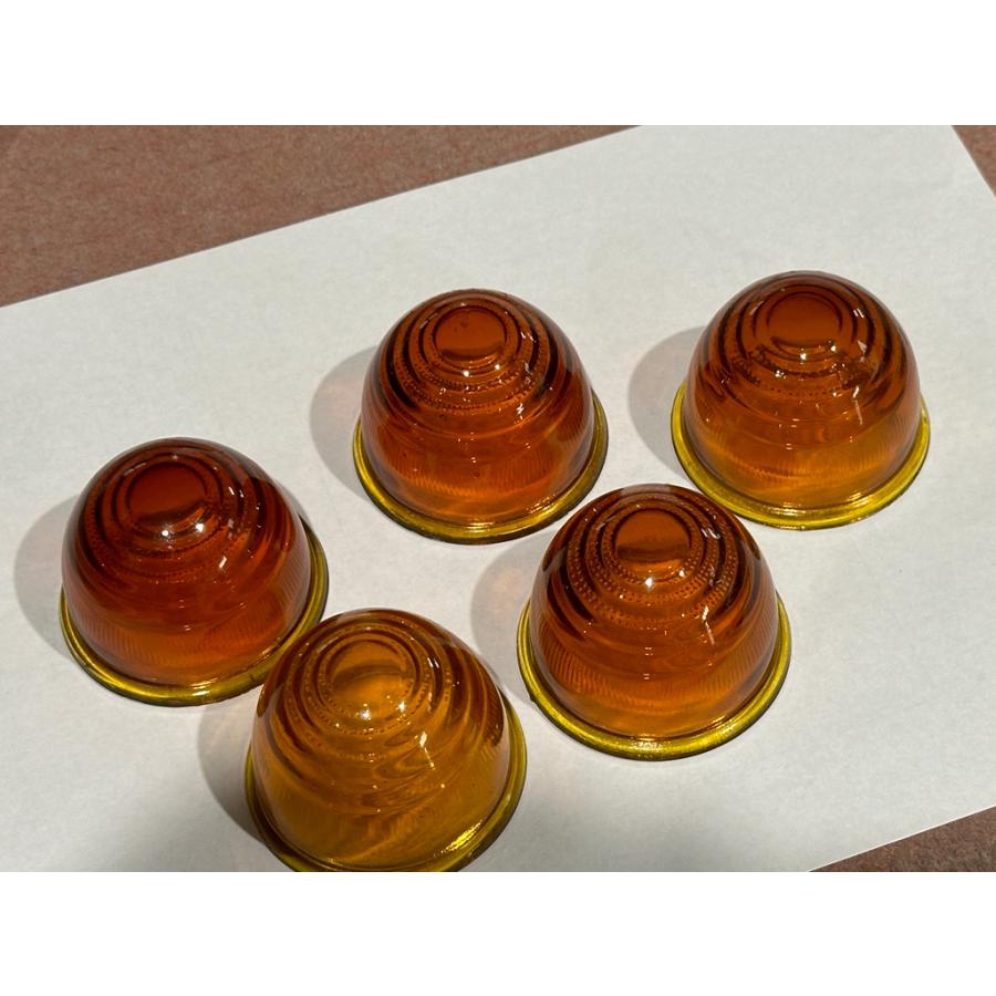 ミニ フロント ウィンカー用 ガラスレンズ☆アンバー 37H5520 kenz