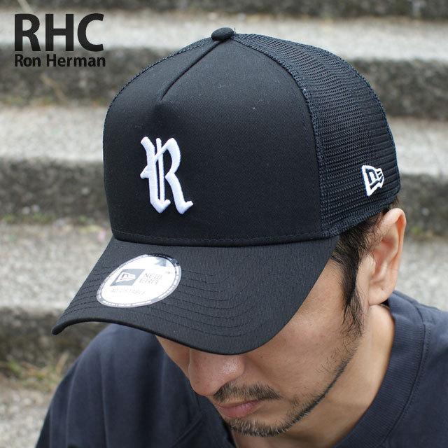 RHC Ron Herman x NEW ERA メッシュ Rロゴ キャップ 黒 Ron Herman
