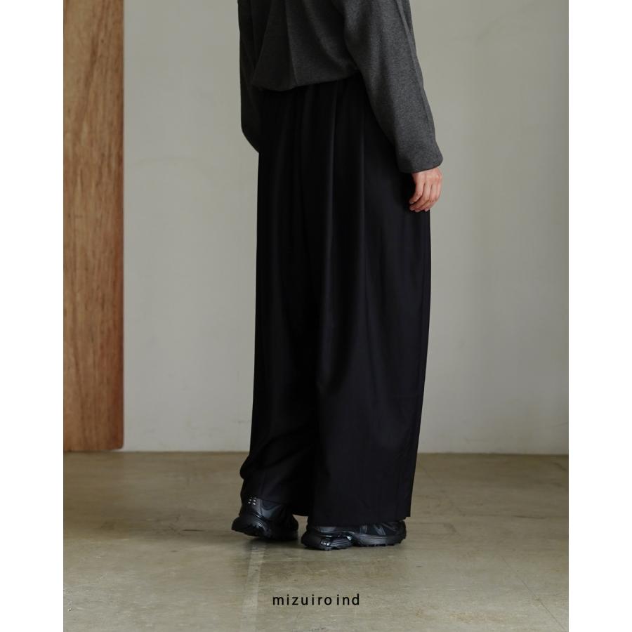 mizuiroind（ミズイロインド） ワイドタックパンツ レディース WIDE