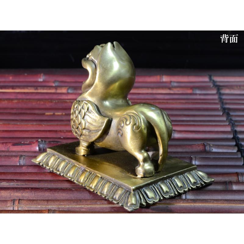 ヒキュウの置物 招財銅製避邪獣（舌出し獣） 風水グッズ : 中国貿易