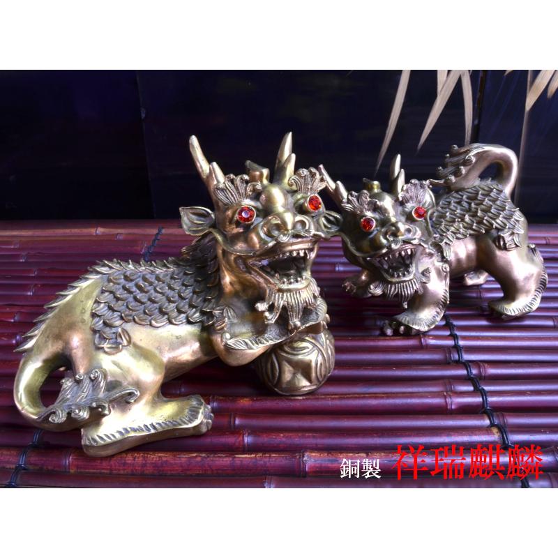 麒麟の置物 銅製祥瑞麒麟 風水グッズ : 中国貿易公司ctcオンライン