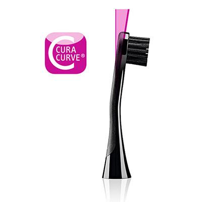 クラプロックス 音波式電動歯ブラシ ブラックisホワイト 替えブラシ 2