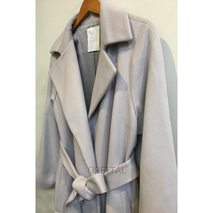 二子玉)essence of ANAYI アナイ ピュアカシミヤダブルラップコート
