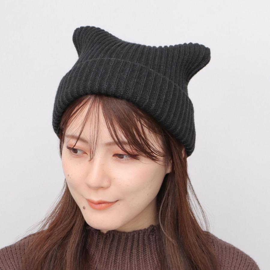 soduk スドーク フラットニット キャップ 猫耳 soduk 】flat knit cap