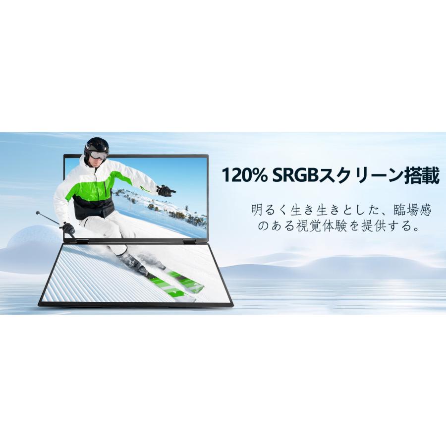 デュアル モバイルモニター HOOGEE 15.6型 1080FHD120%sRGB色域