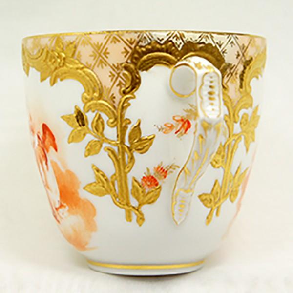 KPM ベルリン王立磁器製陶所 金彩カップ＆ソーサー : アンティーク慈光