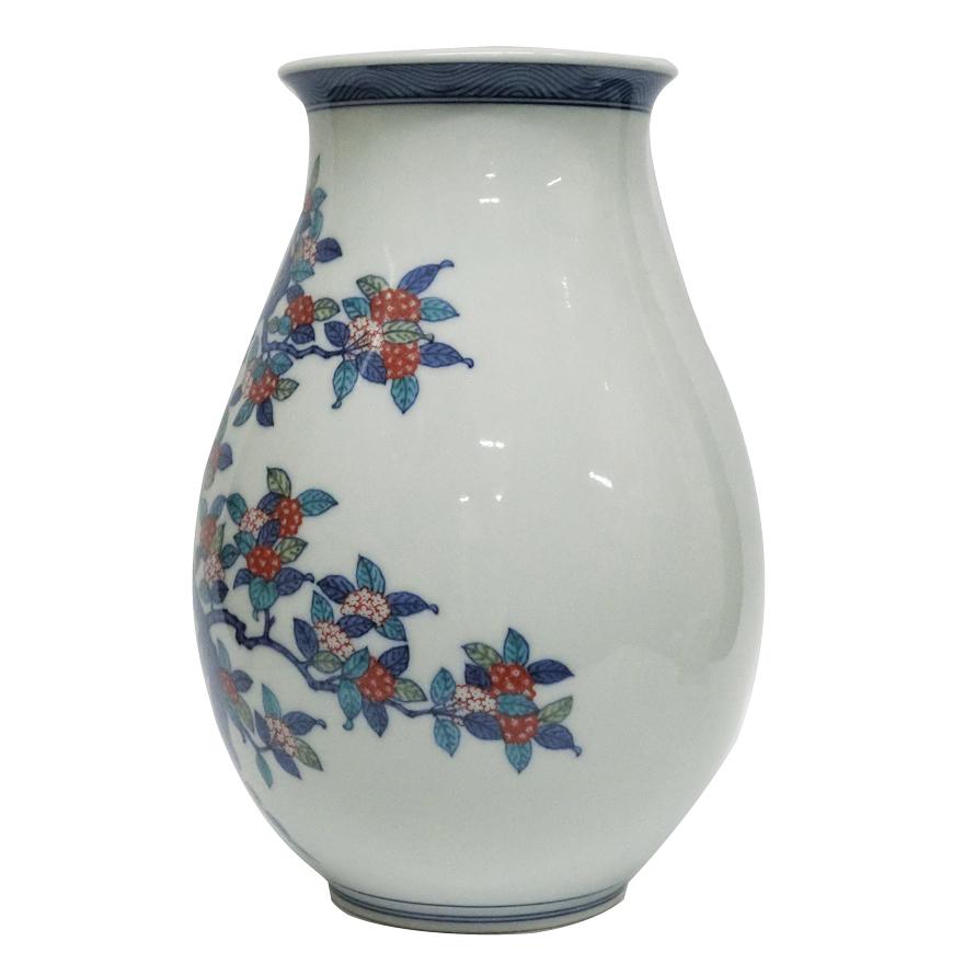 ◉本日限定◉今泉今右衛門 菊絵 花瓶 高さ28cm 【公式通販】