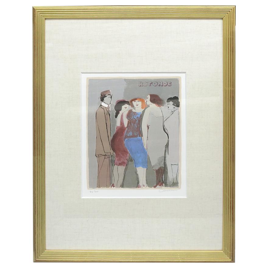 デビット・シュノイヤー David Schneuer 「出迎え」リトグラフ版画 250