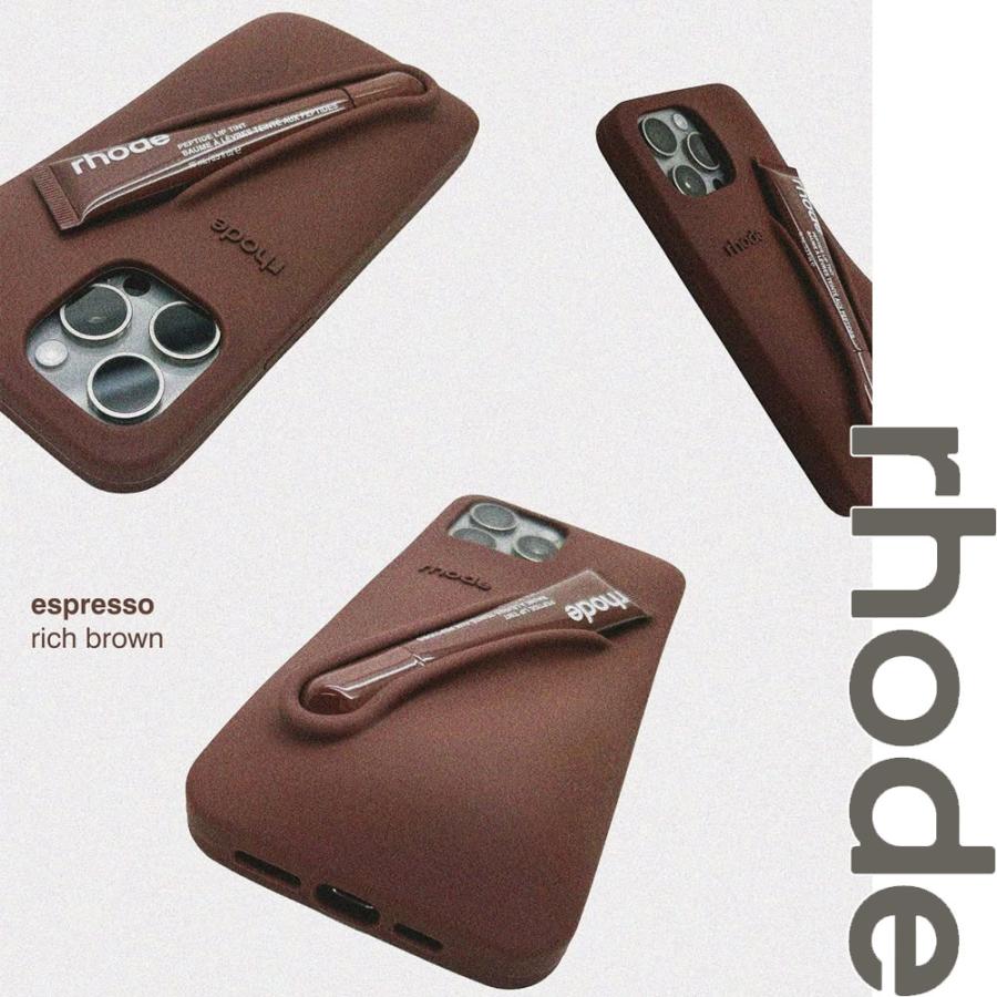 全機種対応】rhode iPhoneケース espresso リップ付き 【公式通販】