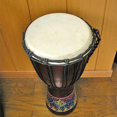 ジャンベ 太鼓 ドットペイント M H.50cm アジアン雑貨 バリ雑貨 アジア
