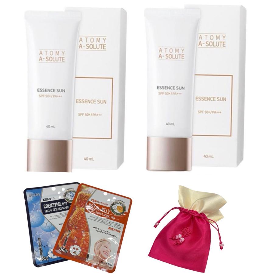 国内発送 2点セット アトミ エイソルート エッセンスサン 40ml UV