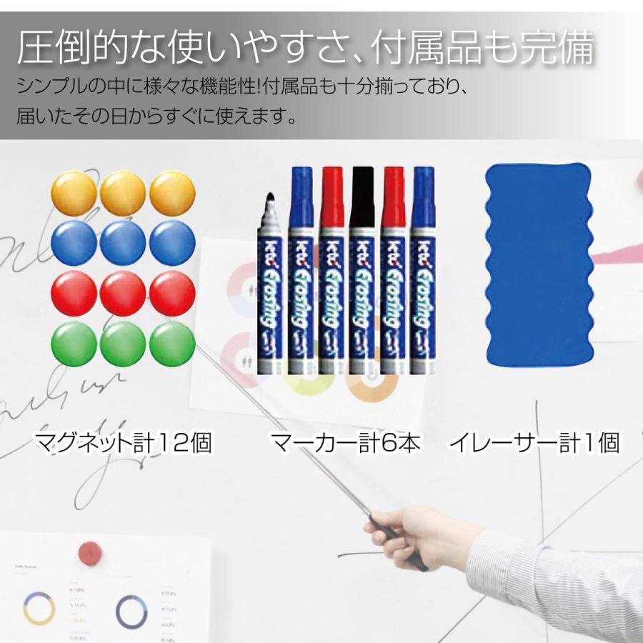 ホワイトボード 移動式 キャスター付き おしゃれ 両面 幅120cm 高さ